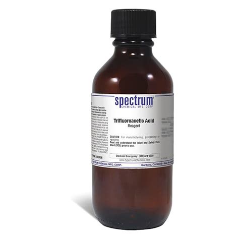 Spectrum Chemical Trifluoroacetic Acid, Reagent, 500g TR119-500GM | Zoro