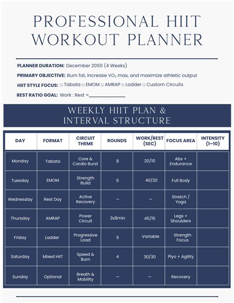Exercise Program Design Template 的图像结果