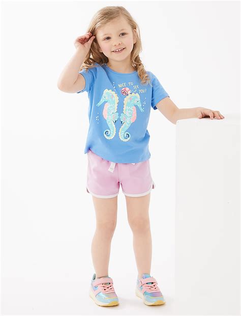 Buy Pure Cotton Shorts (2-7 Yrs) at Marks & Spencer