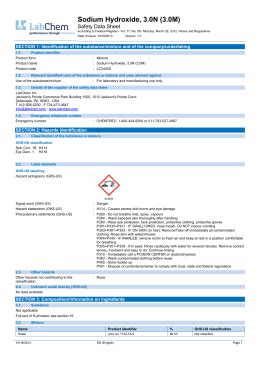 Sodium Hydroxide MSDS