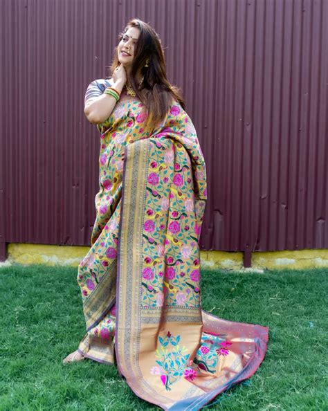 Royal Rajgharana Sarees Pure Paithani Silk Saree With Rich Pallu And ...