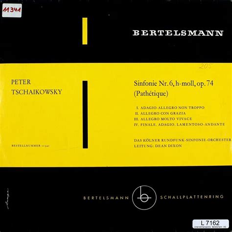 Dean Dixon. Kölner Rundfunk-Sinfonie-Orchester. Tschaikowsky ...