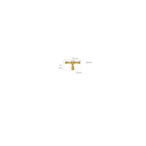 Buy MFYS Brushed Brass Cabinet Knob Pulls Gold Drawer Pulls Knobs ...