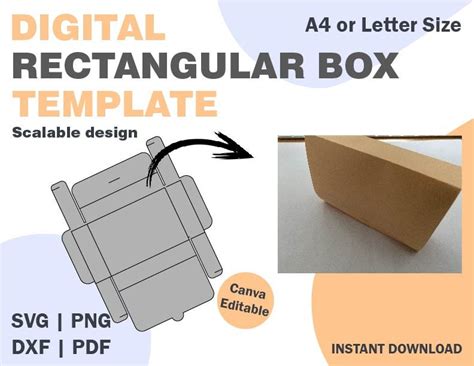 Image result for Rectangular Box Template