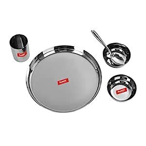 Buy SUMEET Stainless Steel Buffet/Dinner Set ( 5 Pieces, Silver) Online ...
