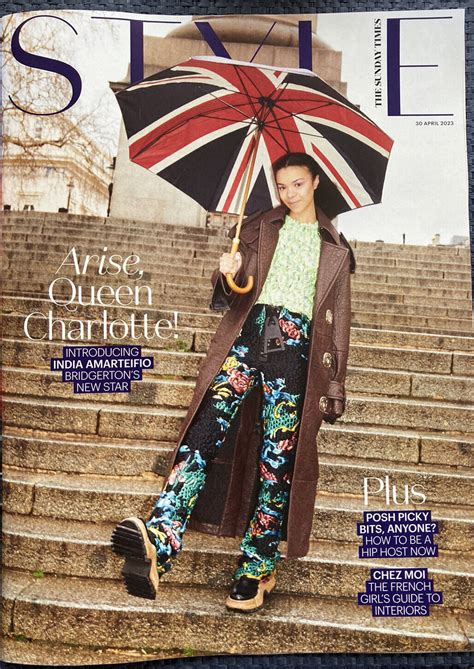STYLE magazine 30th April 2023 India Amarteifio Queen Charlotte Ryan G - YourCelebrityMagazines