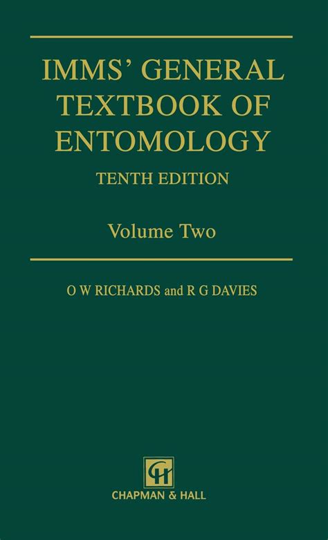 Buy Imms’ General Textbook of Entomology: Volume 2: Classification and ...