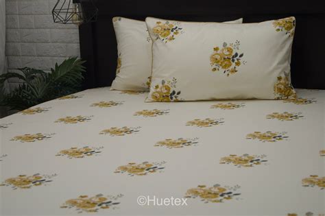 Buy Serene Blooms Floral Print Elastic Fitting Custom Bed Sheet Set in ...