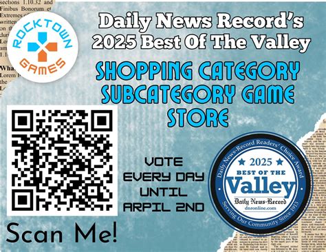 Rocktown Games | A friendly reminder to vote once a day, every day ...