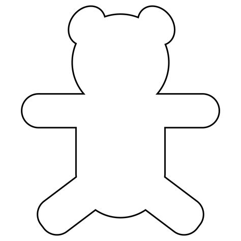 Teddy Bear Face Template