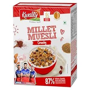 Kwality Millet Muesli Crunchy 400g | Gluten-Free | Whole Grain Marvel ...