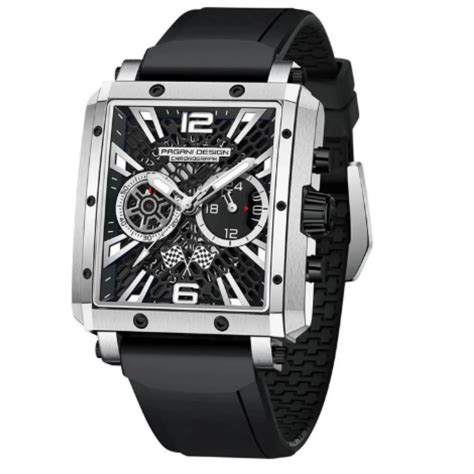 Pagani Design PD-1725 Racing Series Skeleton Design Men's 50M Waterpro ...