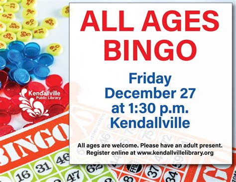 All Ages Bingo, 221 S Park Ave, Kendallville, IN, United States ...