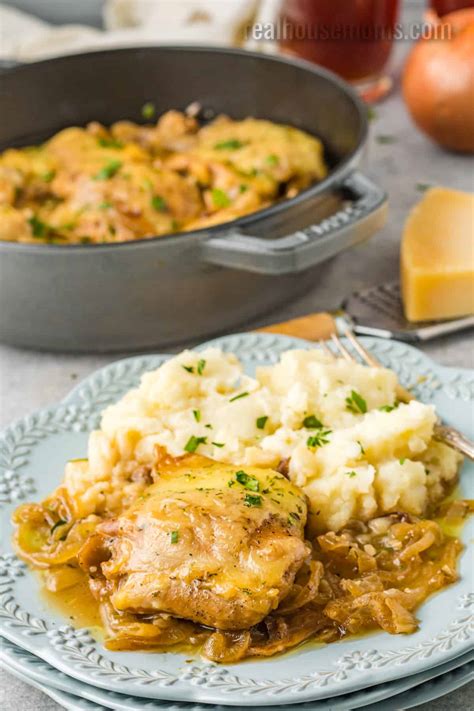French Onion Chicken Thighs ⋆ Real Housemoms