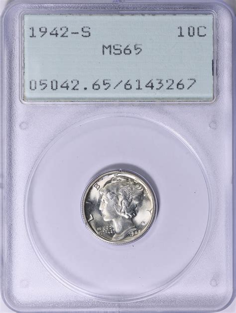 1942-S Mercury Dime PCGS MS-65 OGH (1st Gen) (Item 1782909 ...