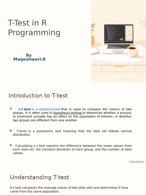 T-Test-in-R | PDF | Student's T Test | Statistical Hypothesis Testing