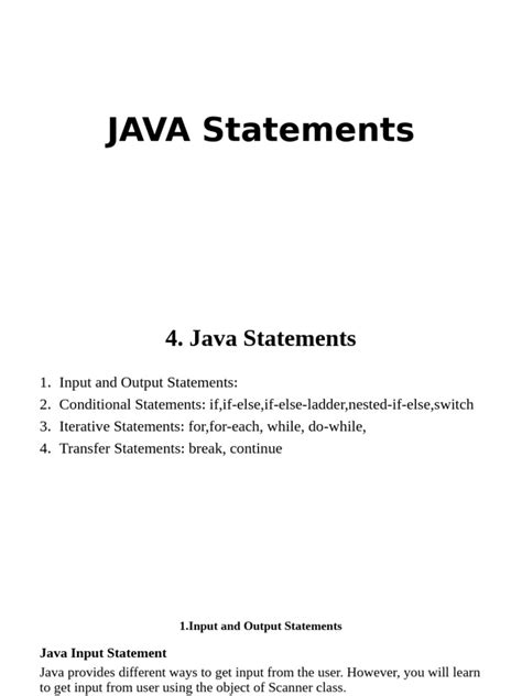 Image result for Java Statement Sample