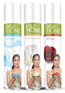 POUR HOME Monsoon,Rajnigandha, Rose Room Air Freshener Spray Spray ...