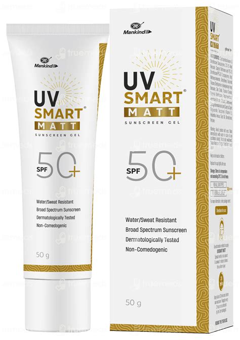 Uvsmart Matt Spf 50 Pa Sunscreen Gel 50gm - Uses, Side Effects, Dosage ...