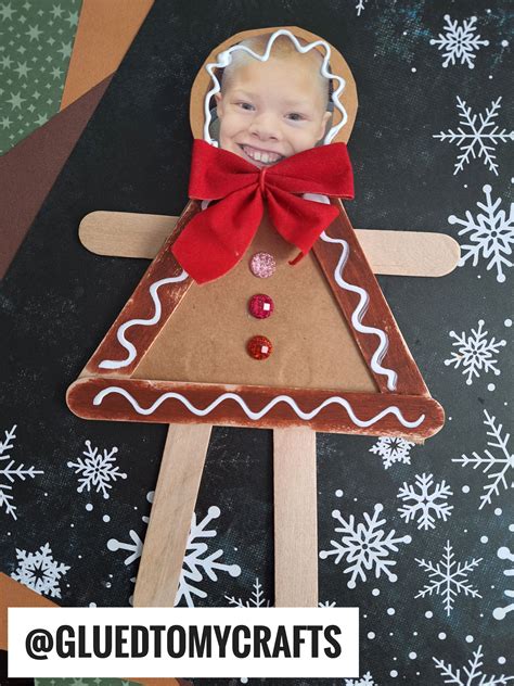 Popsicle stick gingerbread man – Artofit