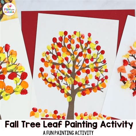 Fall Tree Painting Activity - Fun with Mama