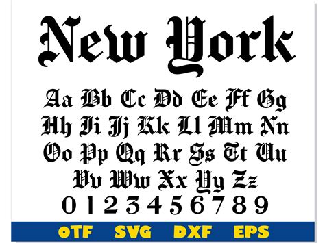 New York Font Old English Font Ttf Old English Font Svg - Etsy UK