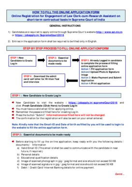 Fillable Online HOW TO FILL THE ONLINE APPLICATION FORM Online ...