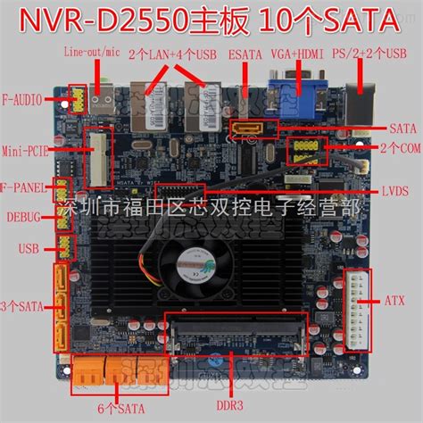 NVR-D2550A2-NVRD2550服务器主板 10个SATA接口双千兆网卡 msata云存储-深圳市福田区芯双控电子经营部
