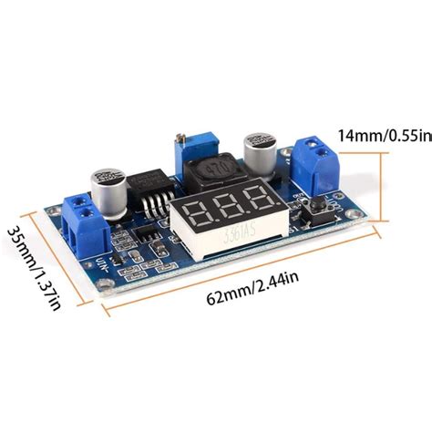 LM2596 DC-DC Step-down Buck Module with Display – Robocraze