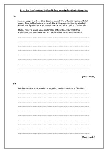 Image result for Fun Revision Task for Retrieval Failure