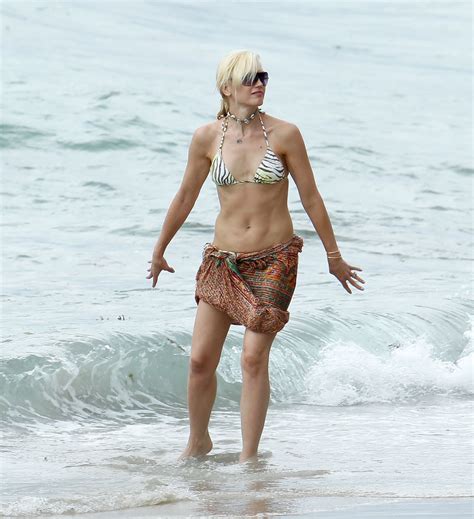 GWEN STEFANI in Bikinis on the Beach in Miami – HawtCelebs