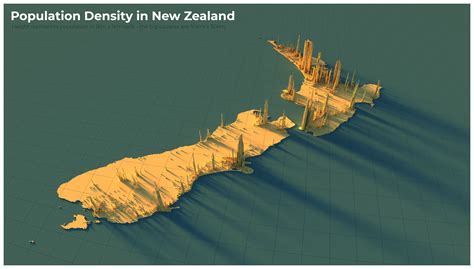 Population density in New Zealand [map] : r/newzealand