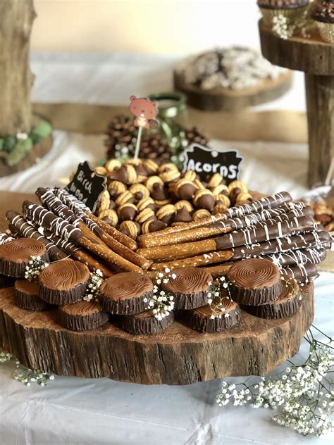 Woodland deserts | Woodland baby shower food, Baby shower desserts ...