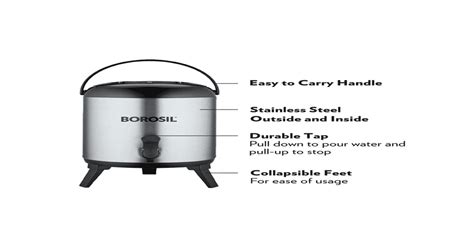 Buy Borosil Hydra Wonder Jug 15 Hours Hot Cold PU Foam Insulated Travel ...