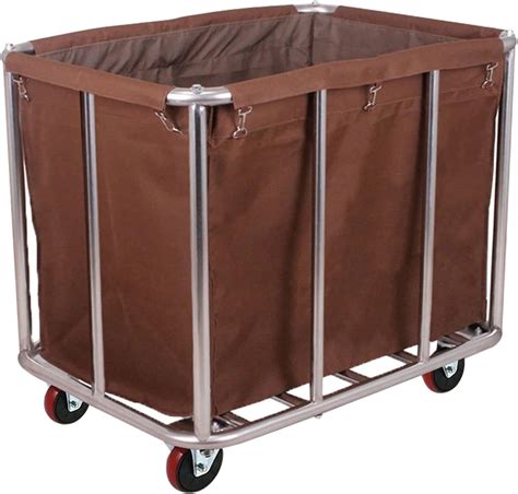 Heavy Duty Commercial Laundry Cart on Wheels Large Capacity Rolling ...