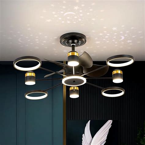 Luxa Dorado: Modern Statement Ceiling Fan with LED Light (45-Inch)
