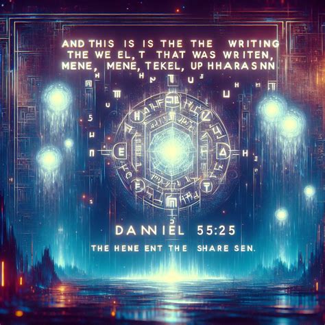 What does Daniel 5:25 mean? | Bible Art