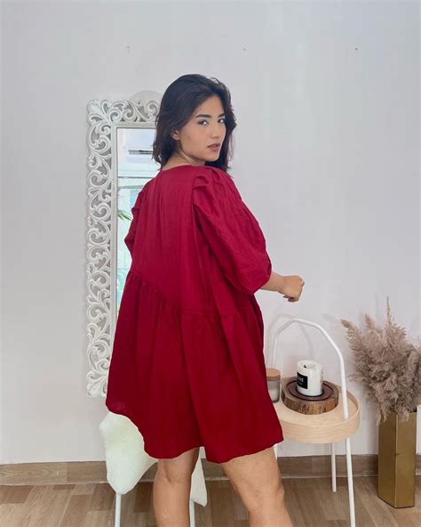 Red detailed dress – Label Tasos