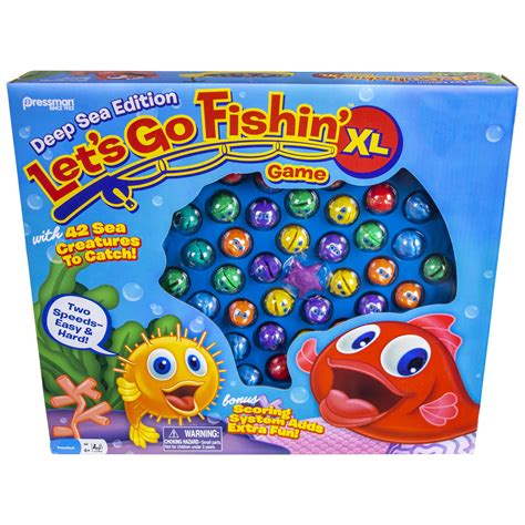 Pressman Let's Go Fishin' XL Deep Sea Edition - Walmart.com