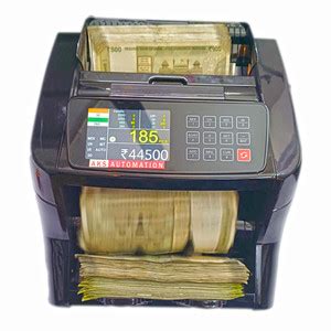 AKS AUTOMATION TOUCH MASTER Mix Value Currency Counter with Fake Note ...