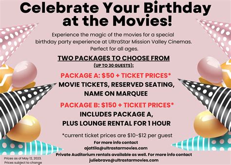 Parties & Events - UltraStar Cinemas