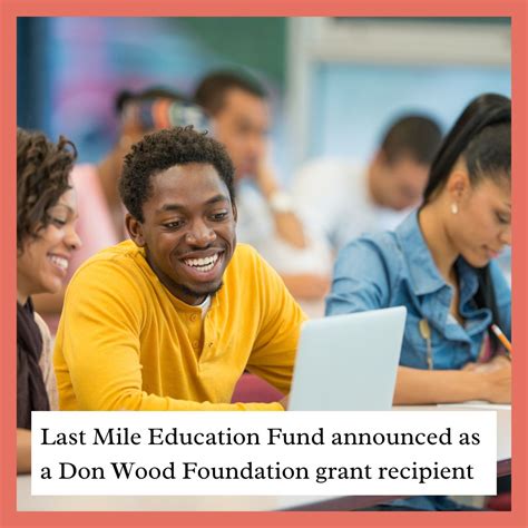 Exciting news! Last Mile is a recipient of the Don Wood grant in the ...