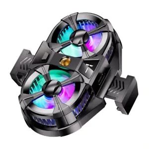 Advanced Phone Cooling Fan: Dual-Fan RGB Heat Sink for Semiconductor ...