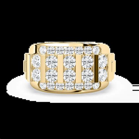 3 Carat Round Diamond Daveigh Men Ring