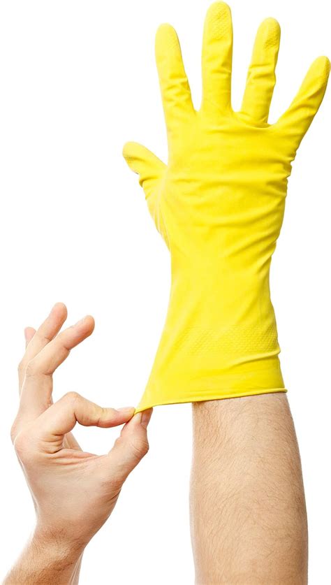 Buy SteadMax 3 Pairs Yellow Cleaning Dish Gloves, Professional Natural ...