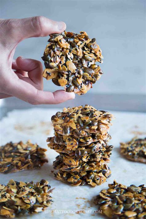 Easy Flourless Almond and Seeds Florentines (Chinese New Year)