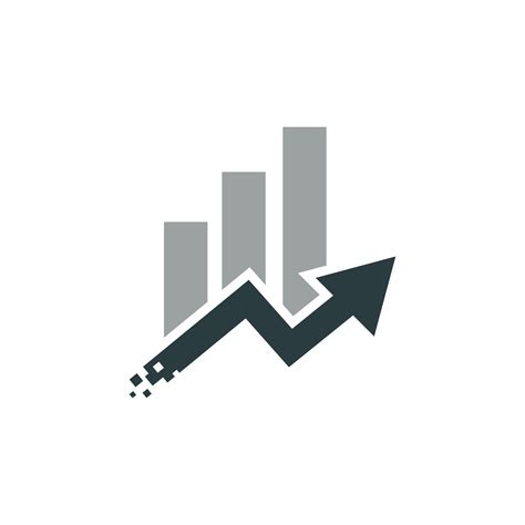 an arrow going up a graph chart icon 45864676 Vector Art at Vecteezy