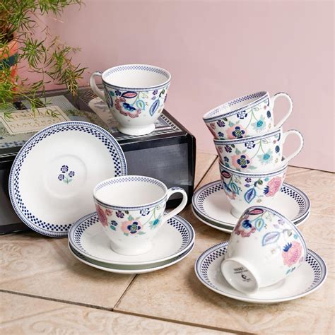 Clay Craft x Magique by The Wishing Chair : Indigo Chintz - Tea Cups ...