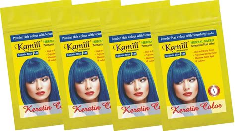 Kamill Herbal Based Permanent Powder Hair Color (Blue) : Amazon.in: Beauty