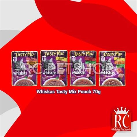 Jual Whiskas Tasty Mix Wet Food Makanan Kucing Basah Pouch 70 Gram ...